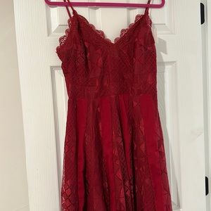 Foxiedox wine lace dress